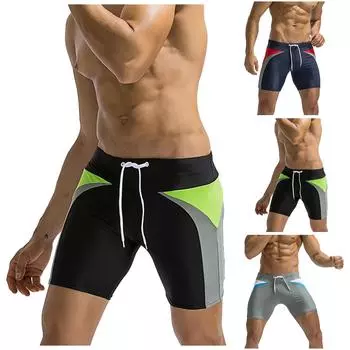 Мужские плавки, купальник, купальный костюм, шорты для плавания с квадратными ногами, короткая доска L серый
