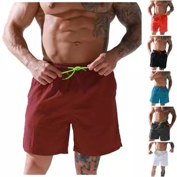 Мужские плавки, купальник, купальный костюм, шорты для плавания с квадратными ногами, короткая доска XL чёрный