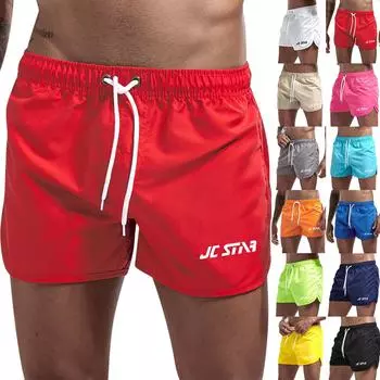 Мужские пляжные повседневные пляжные брюки с принтом, водонепроницаемые пять брюк, шорты для плавания, шорты L