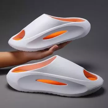 Мужские пляжные сандалии из кокоса на толстой подошве 38-39 чёрный