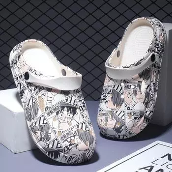 Мужские пляжные сандалии на толстой нескользящей подошве 2024 года 38-39 камуфляжный/серый