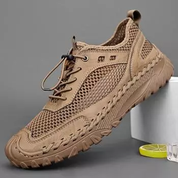 Мужские пляжные сандалии Обувь с отверстиями Уличные повседневные сандалии 39 коричневый