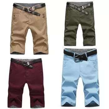 Мужские пляжные шорты из хлопка, однотонные, повседневная свободная одежда, мужские спортивные шорты 28 серый