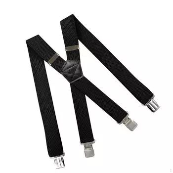 Мужские подтяжки для дальнобойщиков, подтяжки с 4 зажимами, аксессуары для одежды, эластичные X-образные