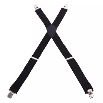 Мужские подтяжки с зажимом 50 мм Y-образной формы, регулируемые, прочные белый