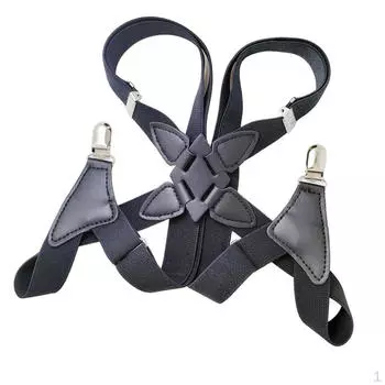 Мужские подтяжки шириной 2,5 см с прочными нескользящими боковыми зажимами