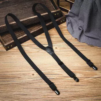 Мужские подтяжки универсальные эластичные подтяжки с зажимами для свадебных костюмов