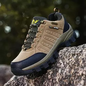 Мужские походные ботинки для активного отдыха, обувь для альпинизма, высококачественная спортивная обувь для треккинга, рабочая обувь 39 жёлтый/хаки