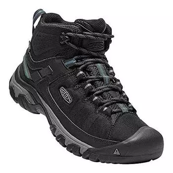 Мужские походные ботинки KEEN Utility Targhee EXP MID WP, черный/стальной серый, 9 M (США)