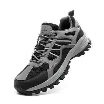 Мужские походные ботинки, повседневная обувь с сеткой, большой размер 39–48 39 чёрный