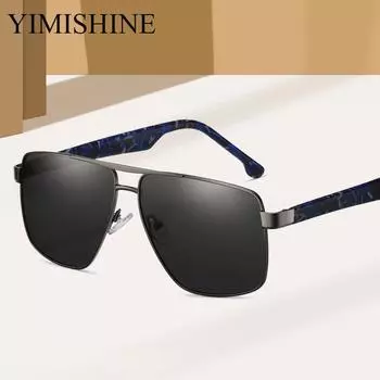 Мужские поляризационные солнцезащитные очки для бизнеса из ацетата UV400