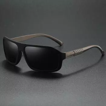 Мужские поляризационные солнцезащитные очки TR с зеркальными ножками из алюминия и магния в большой оправе, спортивные солнцезащитные очки для езды на велосипеде, очки для рыбалки для водителя 7#