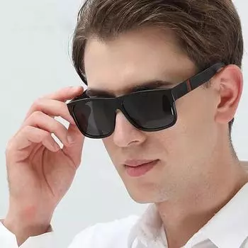 Неполяризованные мужские солнцезащитные очки, модные, для отдыха на природе, повседневные, для вождения, солнцезащитные очки, модные, с большой толстой оправой, квадратные, солнцезащитные очки, для рыбалки, путешествий