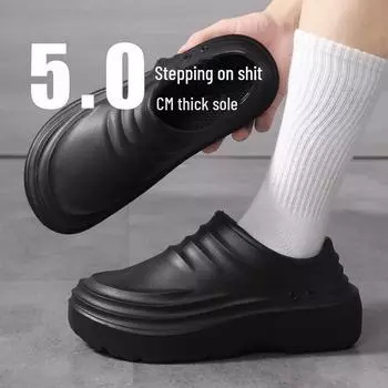 Мужские поварские туфли без застежек — водонепроницаемые, маслостойкие, нескользящие, легкие, износостойкие для использования в ресторане или мастерской 43 бежевый