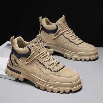 Мужские повседневные ботинки с мягкой подошвой, противоскользящие, рабочие, уличные ботинки Four Seasons, студенческие, спортивные, модные, молодежные, универсальные, модные ботинки 39