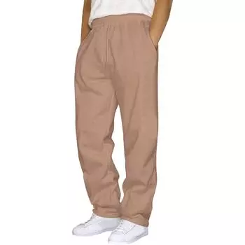 Мужские повседневные брюки для занятий спортом на открытом воздухе Мужские свободные однотонные спортивные брюки M белый