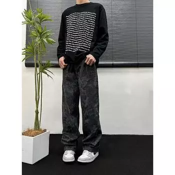 Мужские повседневные брюки из холста с камуфляжным узором в стиле ретро со змеиным принтом XL хаки