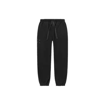 Мужские повседневные брюки Li Ning Vital Series свободного кроя с манжетами, черные AKLTD97-3 S