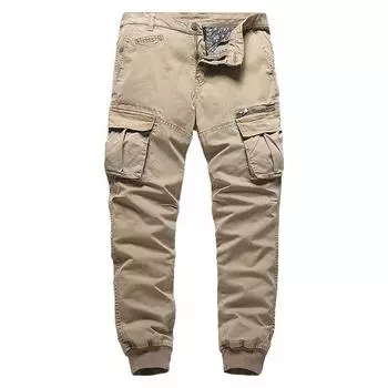 Мужские повседневные брюки, однотонные комбинезоны Four Seasons 28 армия зеленый