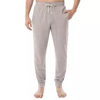 Мужские повседневные брюки с карманами на кулиске и манжетами, домашние брюки для сна L