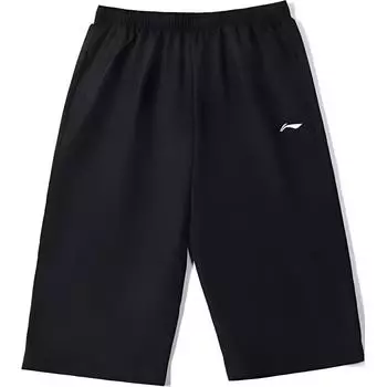 Мужские повседневные брюки свободного кроя Li Ning, черные, AKQU435-1 M