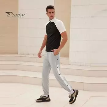 Мужские повседневные брюки, свободные боковые карманы, эластичный пояс, застежка на пуговицы сбоку, однотонные спортивные штаны для занятий спортом и пляжного отдыха, длинные брюки M серый