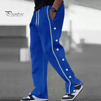 Мужские повседневные брюки, свободные боковые карманы, эластичный пояс на шнурке, застежка на пуговицы сбоку, большие размеры, однотонные, для занятий в спортзале, для пляжа, длинные брюки XXL серый