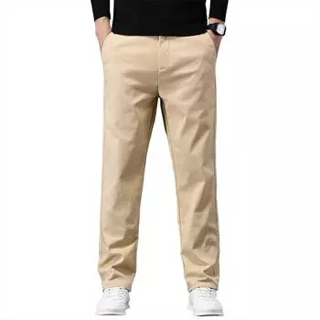 Мужские повседневные брюки, свободные брюки прямой длины, осенняя одежда, универсальный корейский стиль, тренд весеннего и осеннего сезона 28