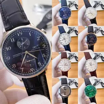 Мужские повседневные часы Модные мужские часы с автоматическим механизмом Кожаные часы Цифровые часы