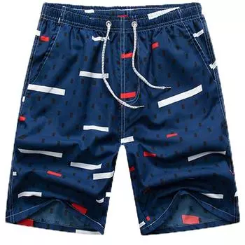 Мужские повседневные цветные уличные карманные пляжные рабочие брюки, пляжные шорты, брюки L темно-синий