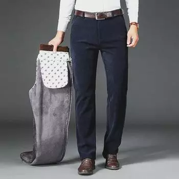 Мужские повседневные деловые брюки Sea Island из флиса и бархата стретч 42 (3 4 ) 230 lbs