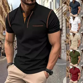 Мужские повседневные деловые однотонные рубашки Мужские рубашки на пуговицах L