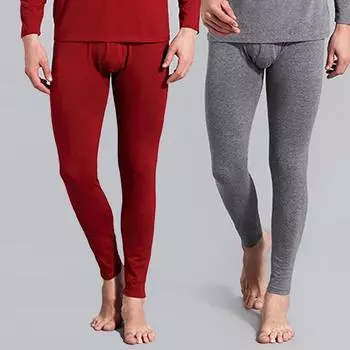 Мужские повседневные домашние брюки Water Fox из хлопка и лайкры, осенние, теплые XL красный