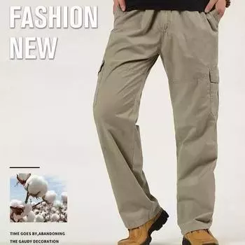 Мужские повседневные хлопковые брюки весна-осень комбинезон свободные боевые мешковатые тактические брюки армейские военные брюки-карго большого размера 6XL M светло-серый