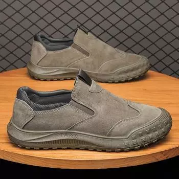 Мужские повседневные холщовые дышащие мокасины, мужская удобная обувь для ходьбы на открытом воздухе, классические мокасины, кроссовки 44 чёрный