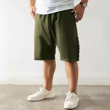 Мужские повседневные классические шорты, спортивные хлопковые спортивные шорты с завязками, шорты для отдыха со свободным кроем из джерси для бега, тренировок, баскетбола L