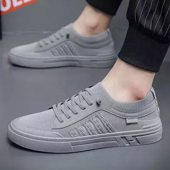 Мужские повседневные кроссовки 2023 года на лето: Модная, дышащая, универсальная обувь для активного отдыха 42 серый