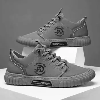 Мужские повседневные кроссовки 2024 года, туфли на плоской подошве, мужская модная парусиновая обувь, новые дышащие мокасины, летняя нескользящая вулканизированная обувь 39 чёрный