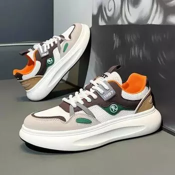 Мужские повседневные кроссовки для активного отдыха, осенние новые дышащие кроссовки для ходьбы и бега для мужчин, теннисная мода, нескользящая толстая подошва, спортивная обувь 39