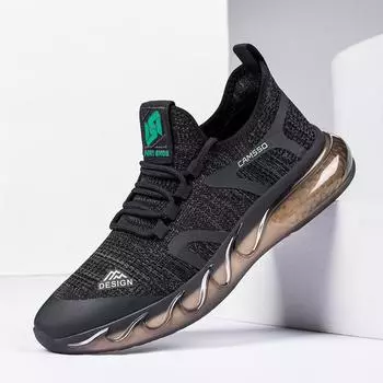 Мужские повседневные кроссовки для бега Легкая обувь для ходьбы Нескользящая дышащая спортивная обувь для летного вязания Спортивный зал Беговые теннисные кроссовки для мужчин 38