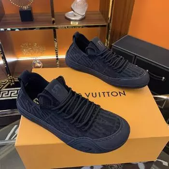 Мужские повседневные кроссовки для ходьбы на шнуровке, удобные туфли на плоской подошве, с нескользящей подошвой и круглым носком, легкие кроссовки с толстой подошвой 39 чёрный