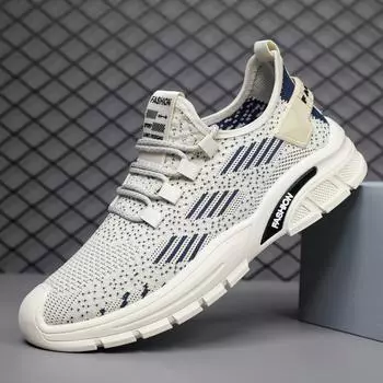 Мужские повседневные кроссовки. Дышащие прогулочные туфли на шнуровке. Нескользящие удобные легкие теннисные кроссовки. Спортивные кроссовки для тренировок для мужчин. 39