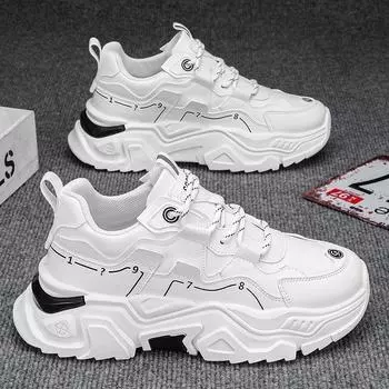 Мужские повседневные кроссовки из искусственной кожи. Дышащие прогулочные туфли на шнуровке. Удобные легкие теннисные кроссовки без шнуровки. Спортивные кроссовки для тренировок для мужчин. 39