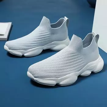 Мужские повседневные кроссовки, износостойкие, нескользящие, удобные, дышащие, с круглым носком, модные, на платформе, весна-осень, основные 37