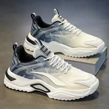 Мужские повседневные кроссовки Легкие дышащие прогулочные туфли Нескользящие Удобные спортивные теннисные кроссовки Уличные фитнес-спортивные кроссовки для мужчин 39