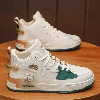 Мужские повседневные кроссовки, легкие теннисные туфли для мужчин, новые модные уличные кроссовки на толстой нескользящей платформе для занятий спортом на доске Zapatillas 39 хаки