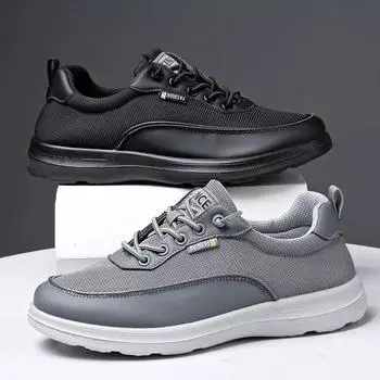 Мужские повседневные кроссовки, летняя мода, черные мужские туфли, легкие кроссовки с мягкой подошвой, спортивная обувь для мужчин на открытом воздухе, tenis hombres 39 чёрный