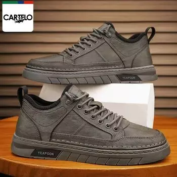 Мужские повседневные кроссовки, модные и универсальные кроссовки в спортивном стиле 39 коричневый