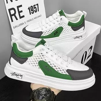 Мужские повседневные кроссовки на плоской подошве, модные туфли на толстой подошве, удобные вулканизированные мужские теннисные туфли Zapatillas De Deporte 39