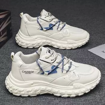 Мужские повседневные кроссовки на шнуровке. Дышащая спортивная прогулочная обувь. Нескользящие легкие удобные теннисные кроссовки. Спортивные кроссовки для тренировок для мужчин. 39